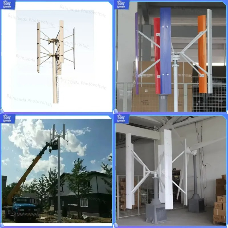 Renewable Energy Wind Solar - Aerogenerador de Eje Vertical de 500W