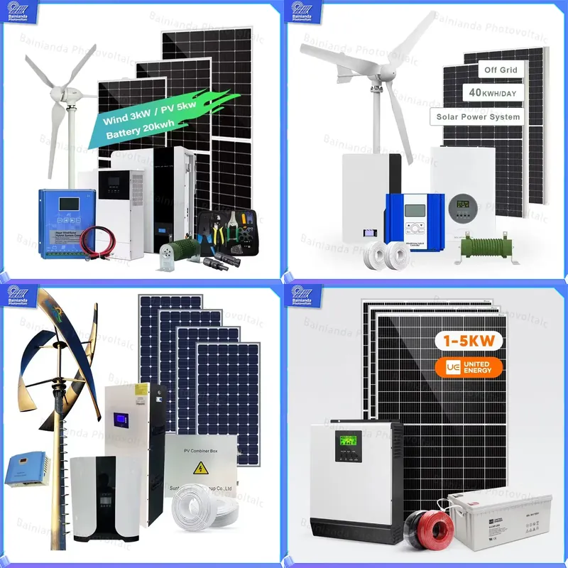 Renewable Energy Wind Solar - Generador de Turbina Eólica Solar de