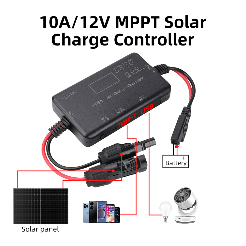Pwm Charge Controller - Controlador de Carga Solar MPPT 2026