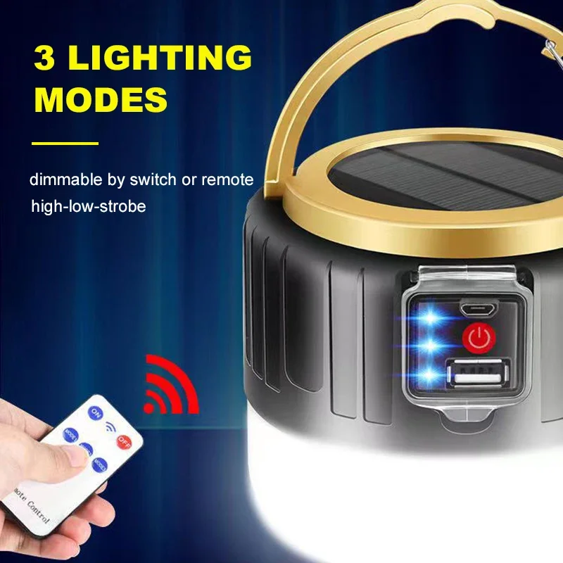 Luz LED Solar para acampar, lá - Renewable Energy Source reseña y precio