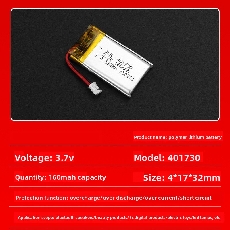 401730 3,7 V 160mAh batería re - Renewable Energy Source reseña y precio