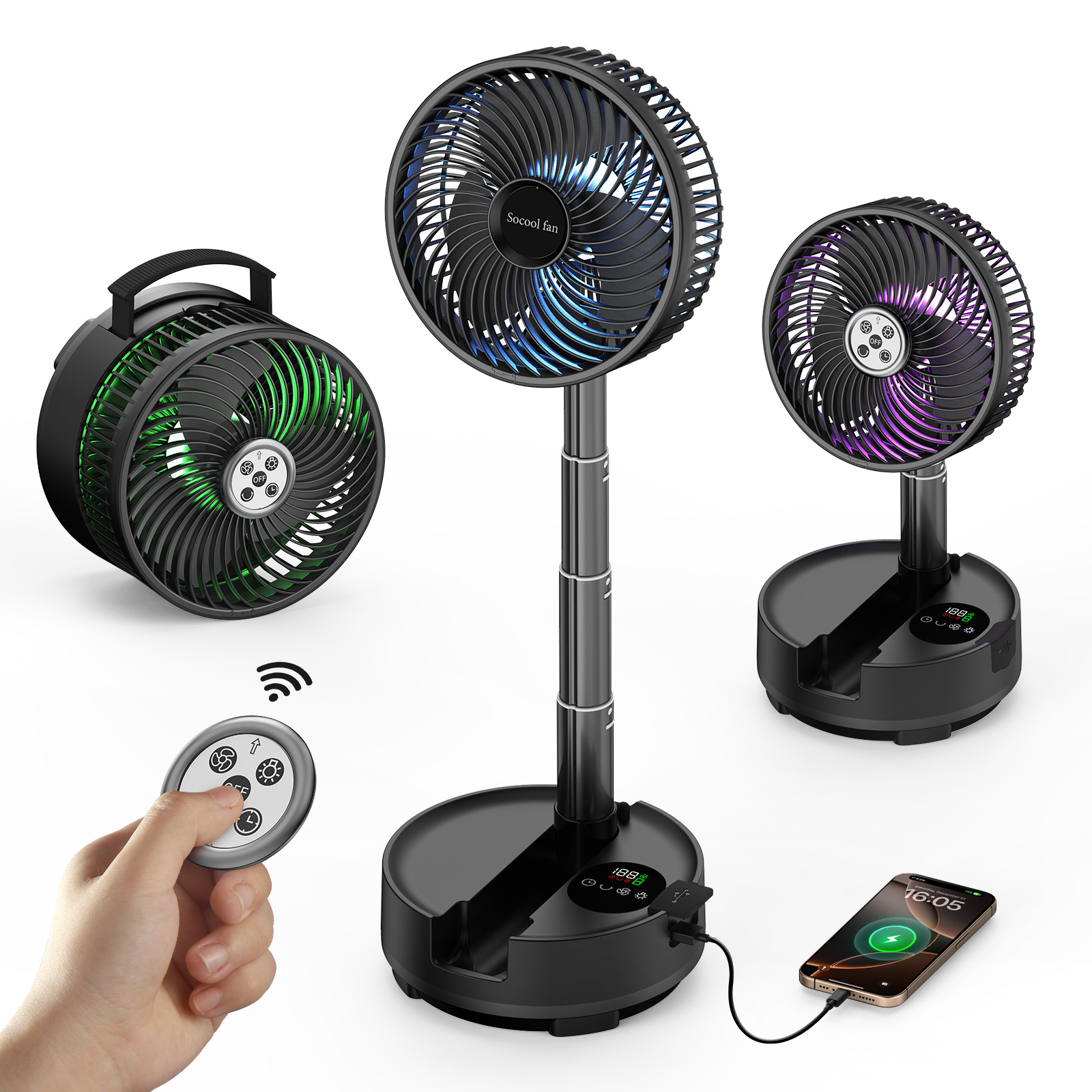 Socool Ventilador Portátil Ple - Renewable Energy Game reseña y precio