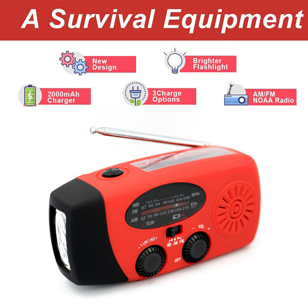 Radio de mano portátil con man - Renewable Energy Source reseña y precio
