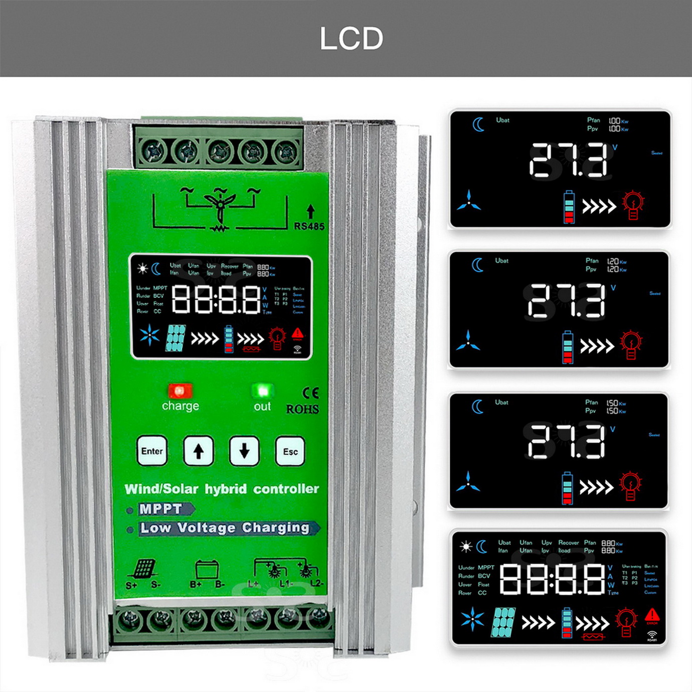 Controlador Híbrido Eólico Sol - Wind Solar Hybrid Kit reseña y precio