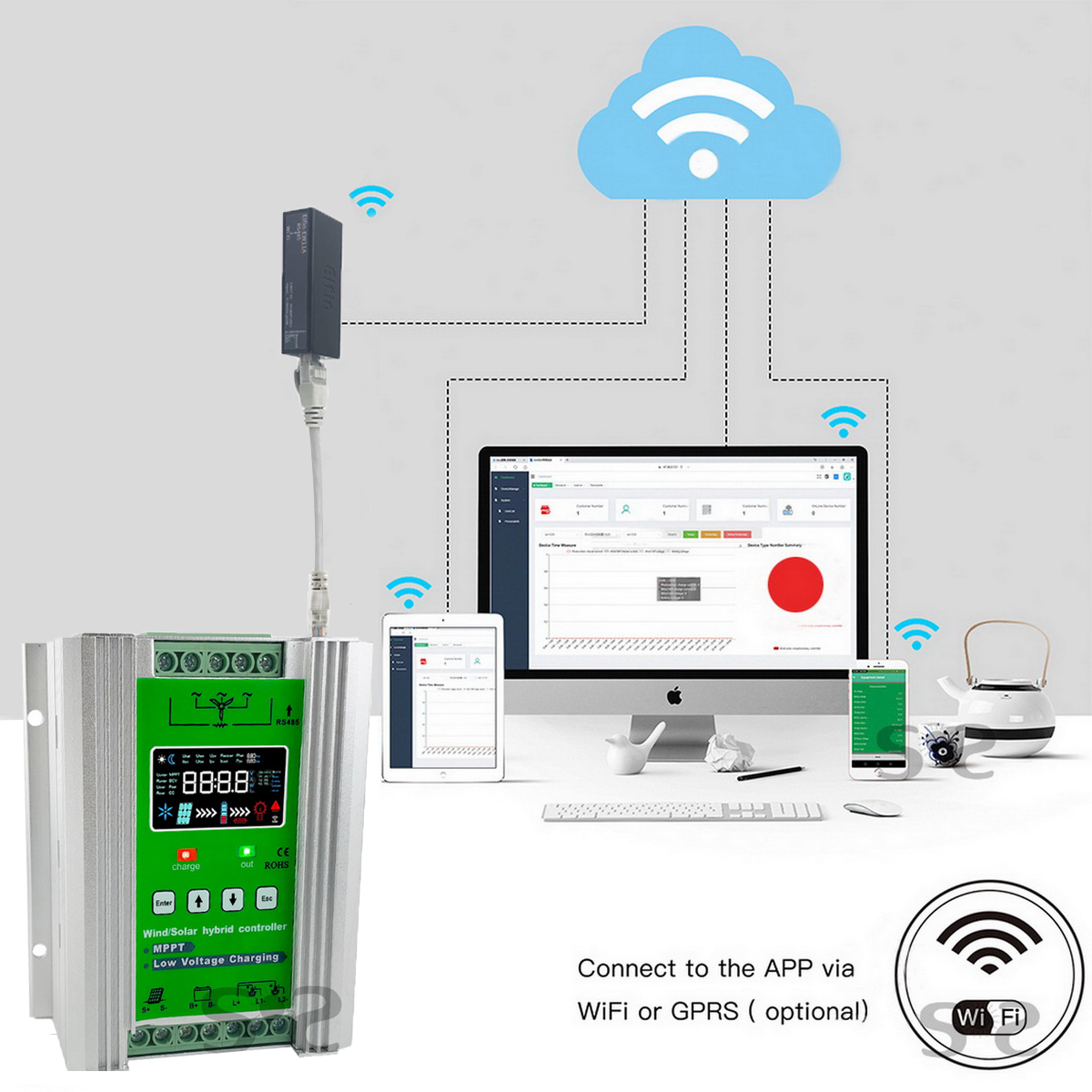 Controlador Híbrido Eólico Sol - Wind Solar Hybrid Kit reseña y precio