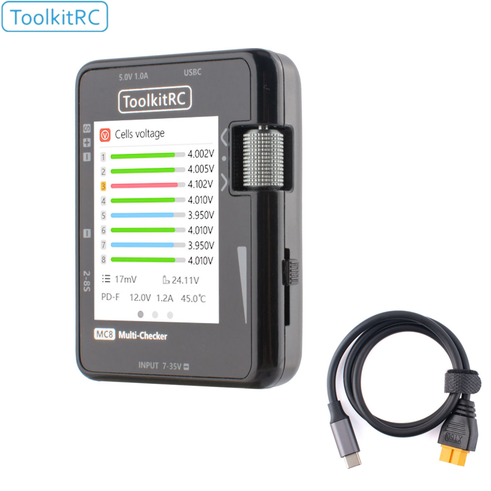ToolkitRC MC8 Mini Verificador - Pwm Charge Controller reseña y precio